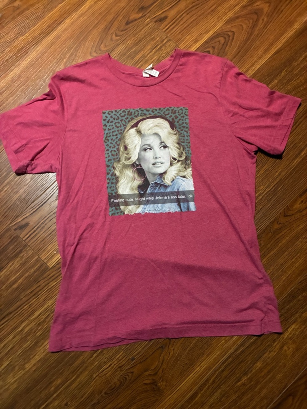 Bella Canvas Raspberry Pink Short Sleeve Graphic Tee